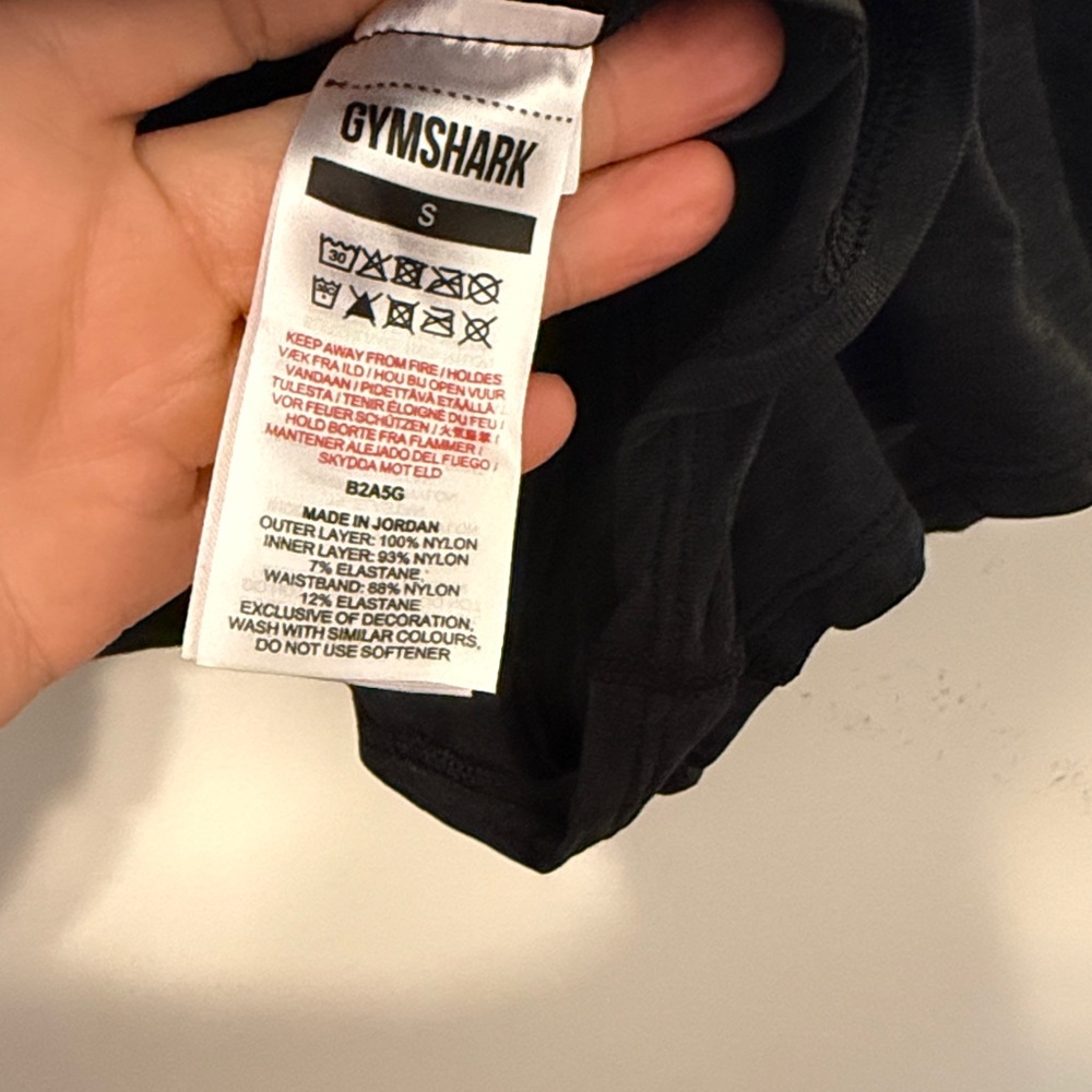 Gymshark Women's Black Loose Shorts With liner, Size Small - Picture 8 of 8